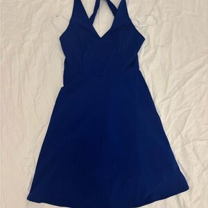 Lulu's Royal Blue Backless Dress